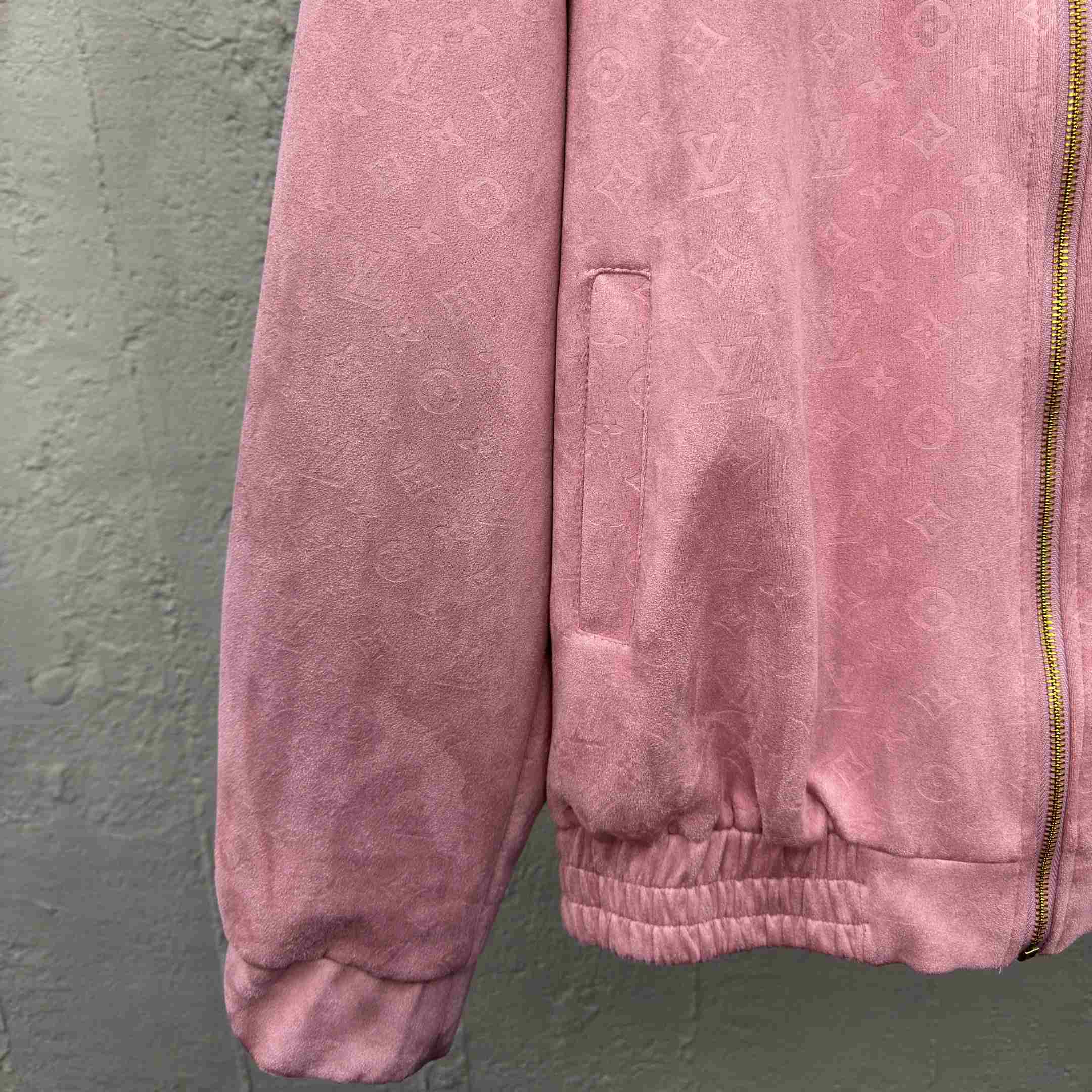 Louis Vuitton Monogram Debossed Leather Tracksuit Jacket   1AHBU4 - EUR FASHION