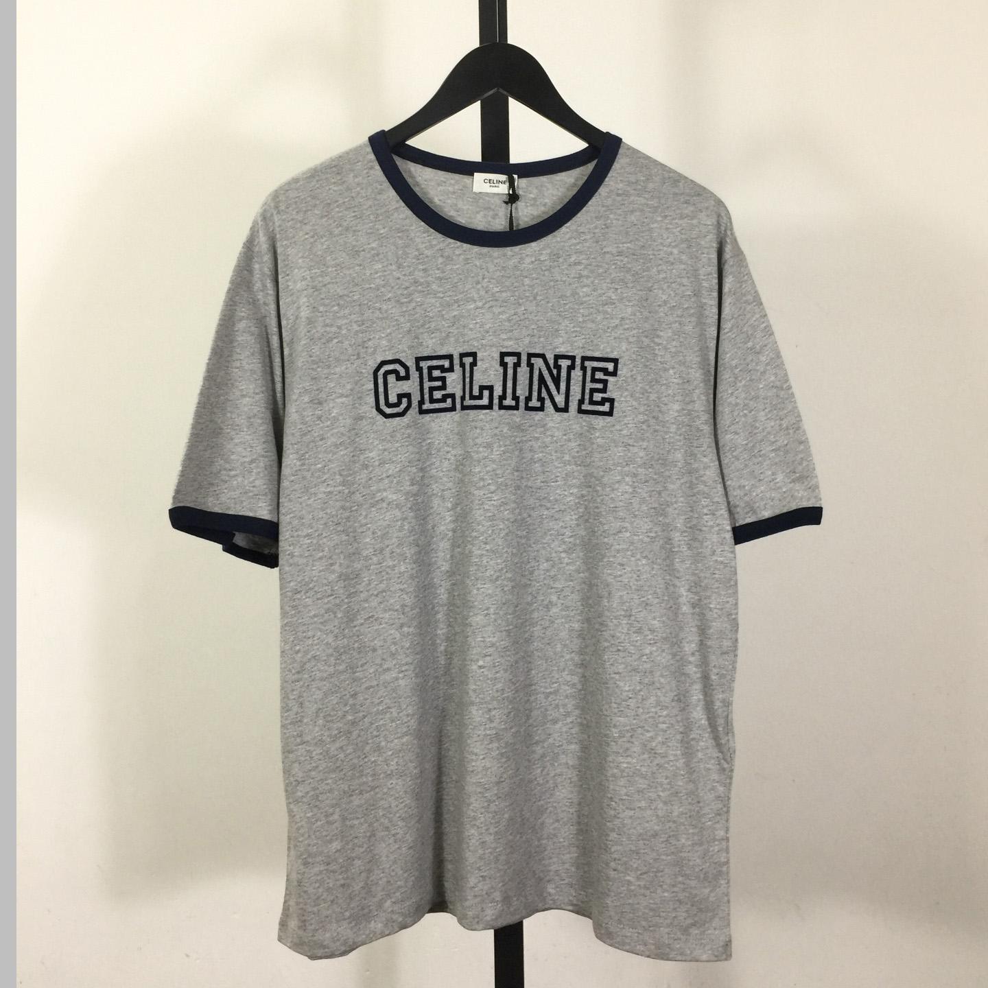 Celine Loose Triomphe T-shirt In Cotton Jersey - EUR FASHION