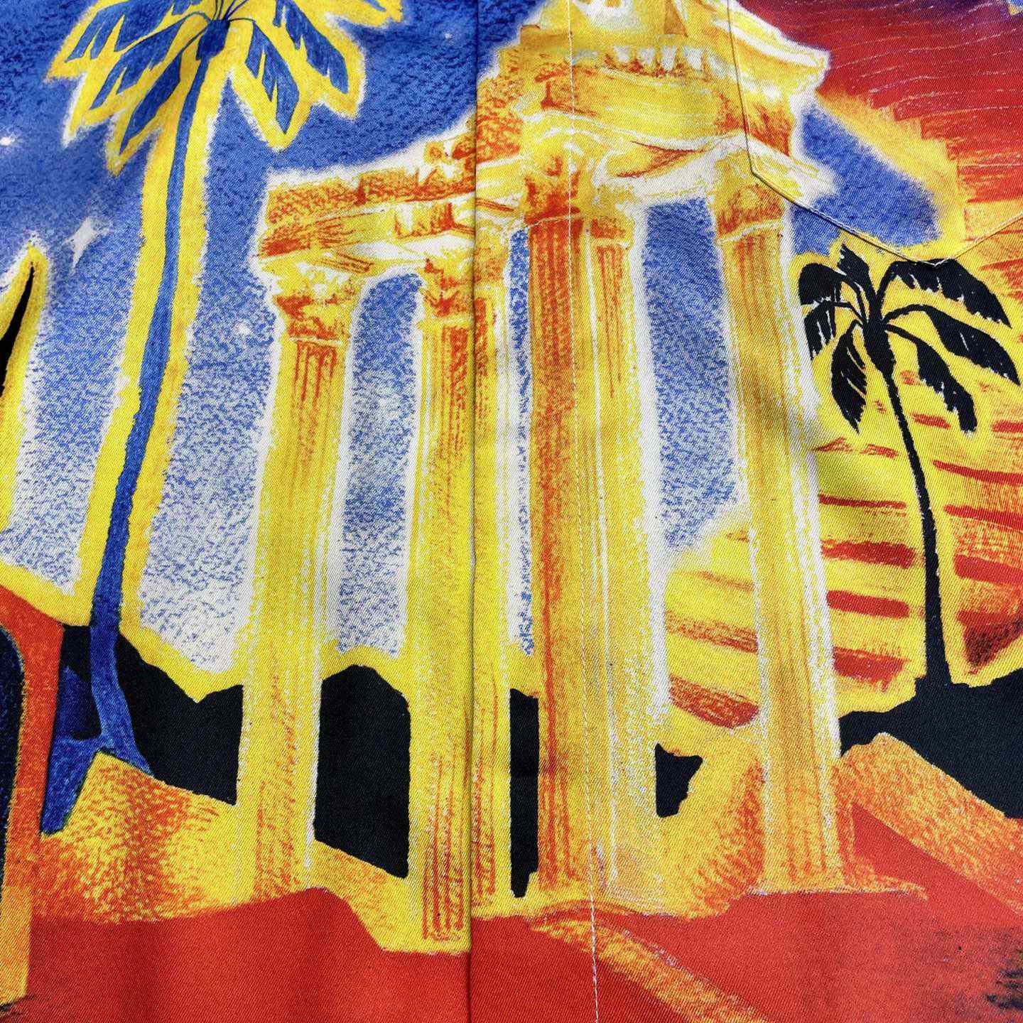Casablanca Midnight Acropolis Silk Shirt   CA3530 - EUR FASHION