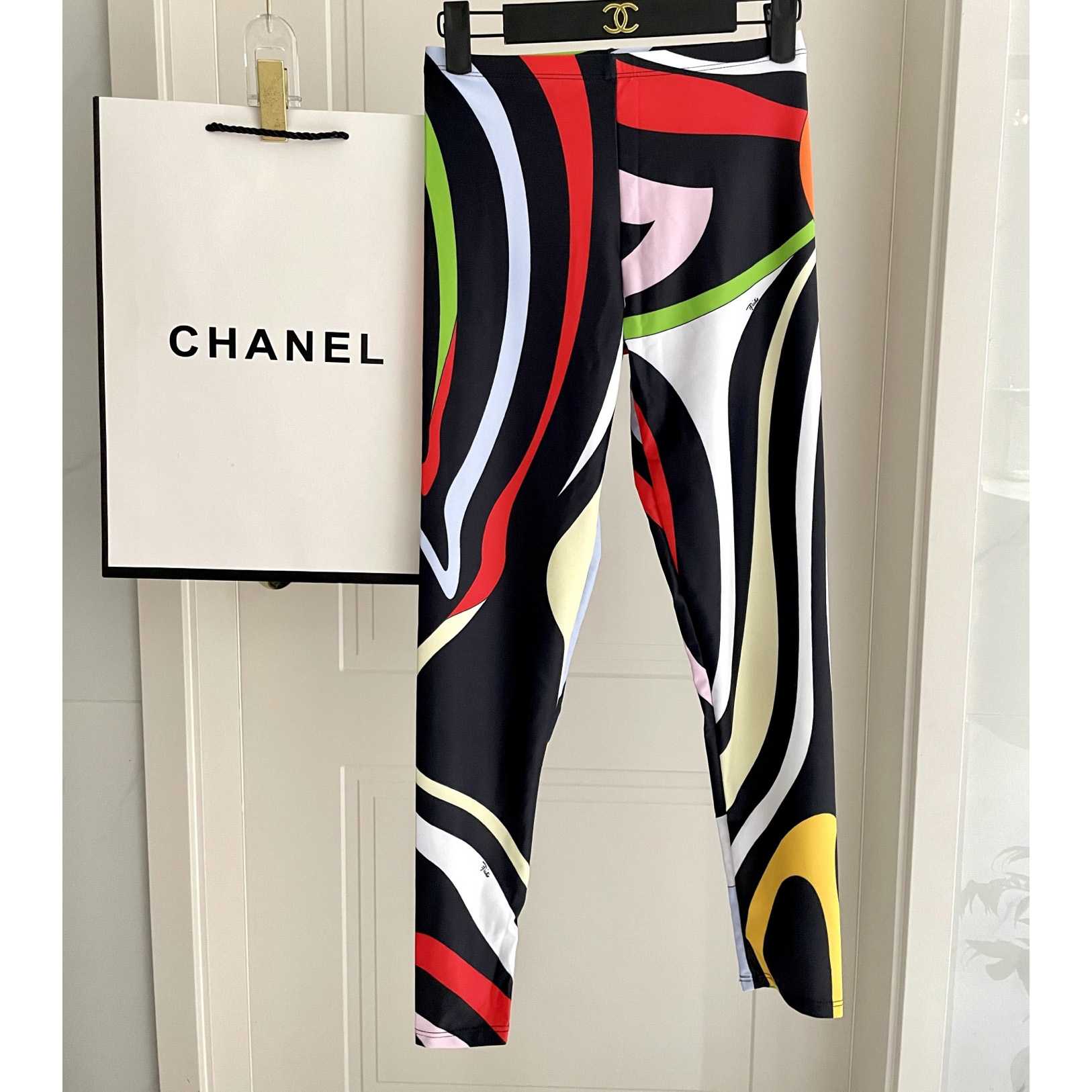 Pucci Iride-Print Crop Top And Leggings - EUR FASHION