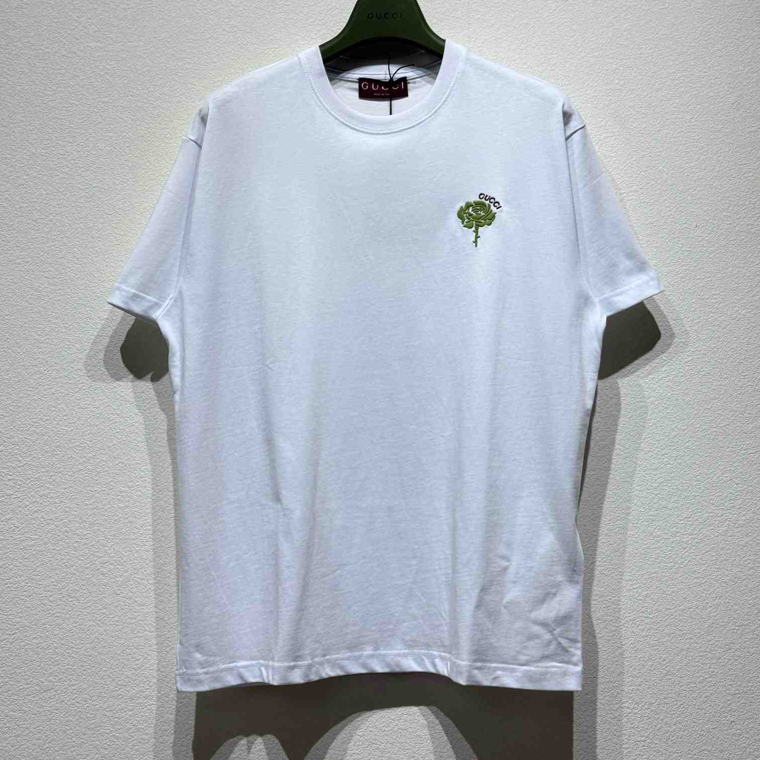 Gucci Cotton Jersey T-shirt With Embroidery  - EUR FASHION