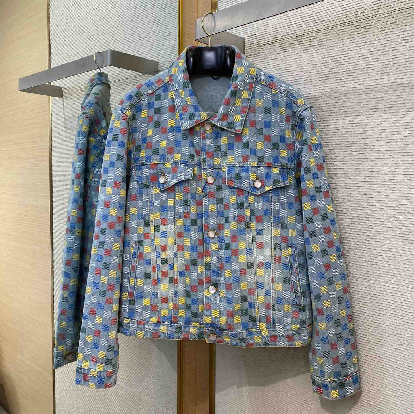 Louis Vuitton Damier Denim Trucker Jacket    1AHBE2 - EUR FASHION