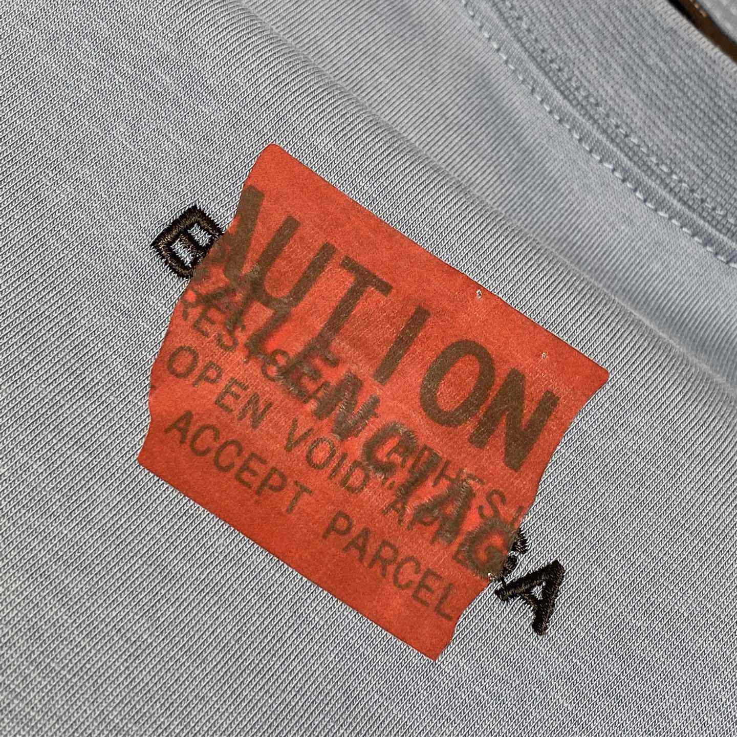 Balenciaga Taped Balenciaga Back T-Shirt Medium Fit In Grey Blue - EUR FASHION