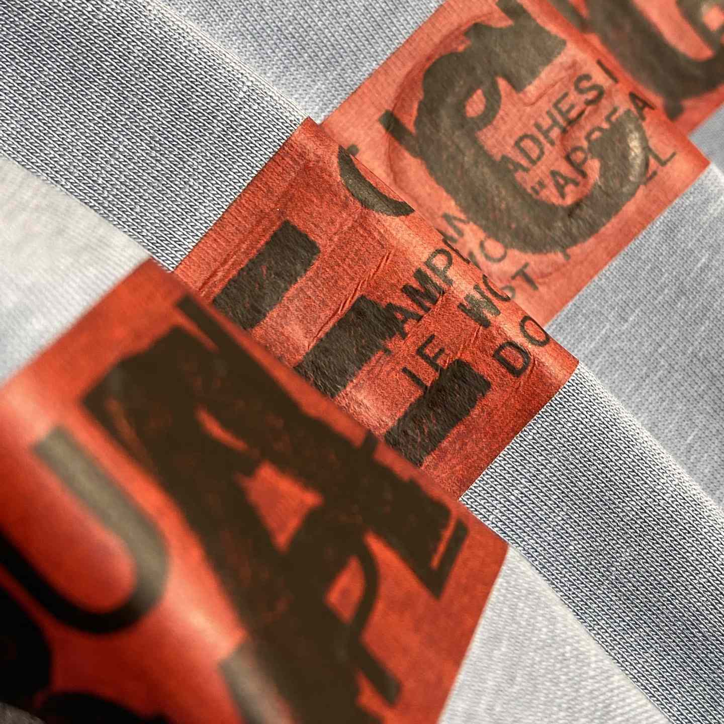 Balenciaga Taped Balenciaga Back T-Shirt Medium Fit In Grey Blue - EUR FASHION