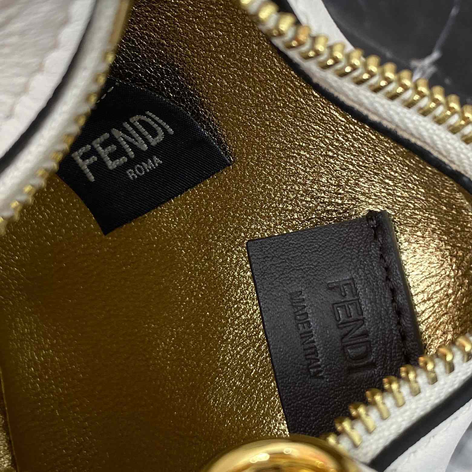 Fendi Fendigraphy Mini White Leather Mini Bag - EUR FASHION