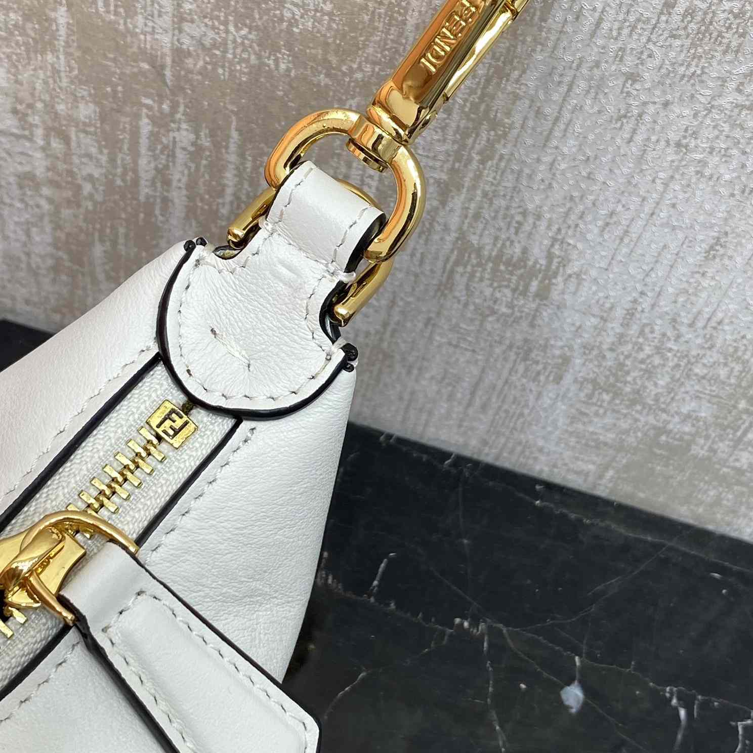 Fendi Fendigraphy Mini White Leather Mini Bag - EUR FASHION