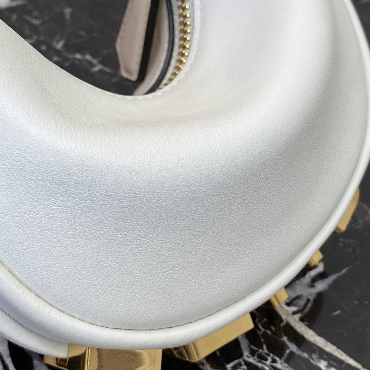 Fendi Fendigraphy Mini White Leather Mini Bag - EUR FASHION