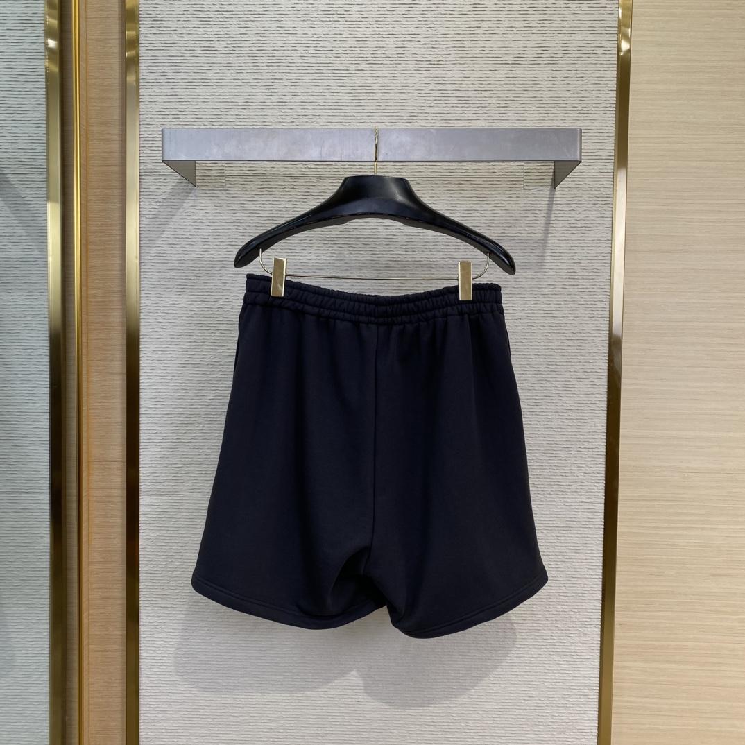 Balenciaga Taped Balenciaga Back Shorts In Faded Black - EUR FASHION