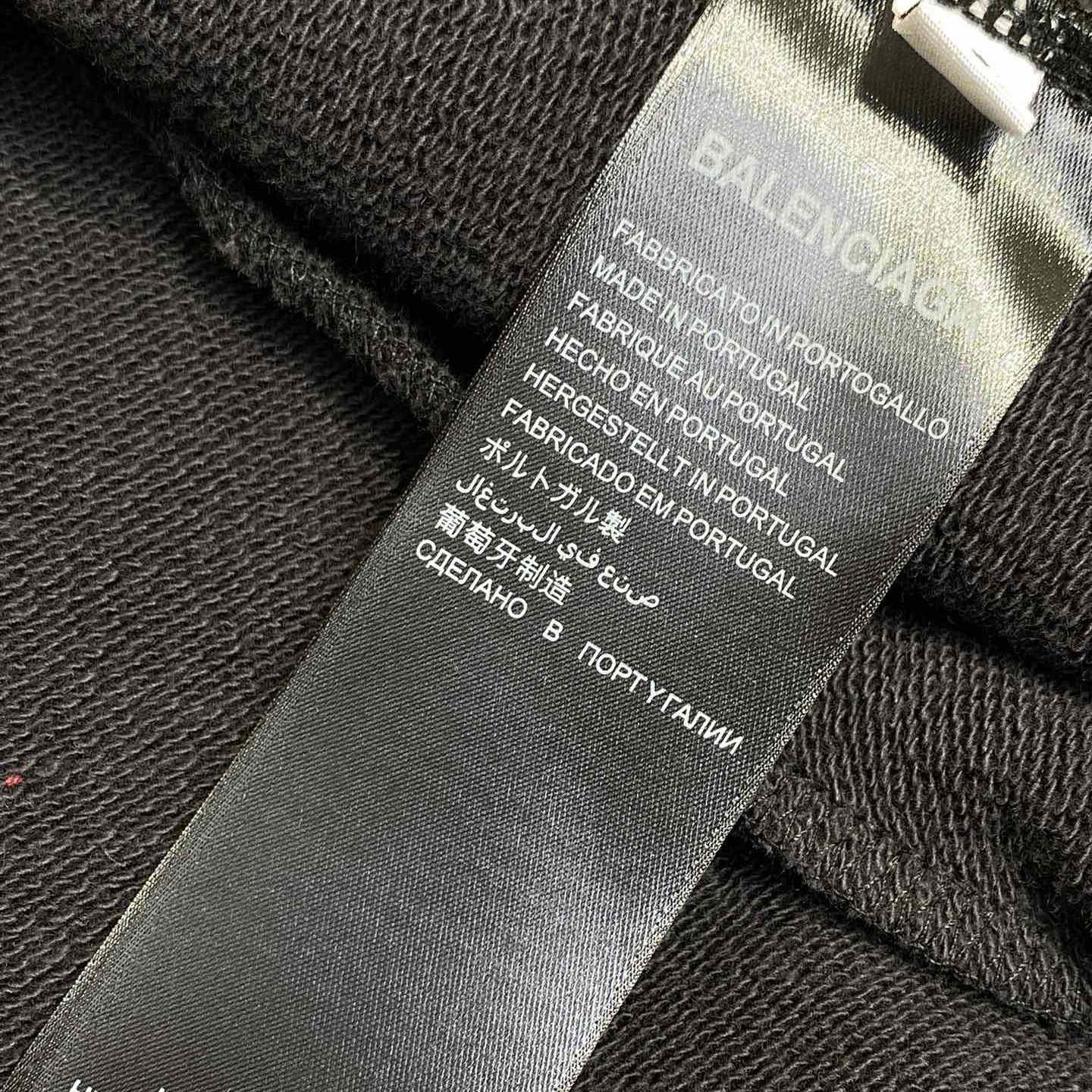 Balenciaga Taped Balenciaga Back Shorts In Faded Black - EUR FASHION