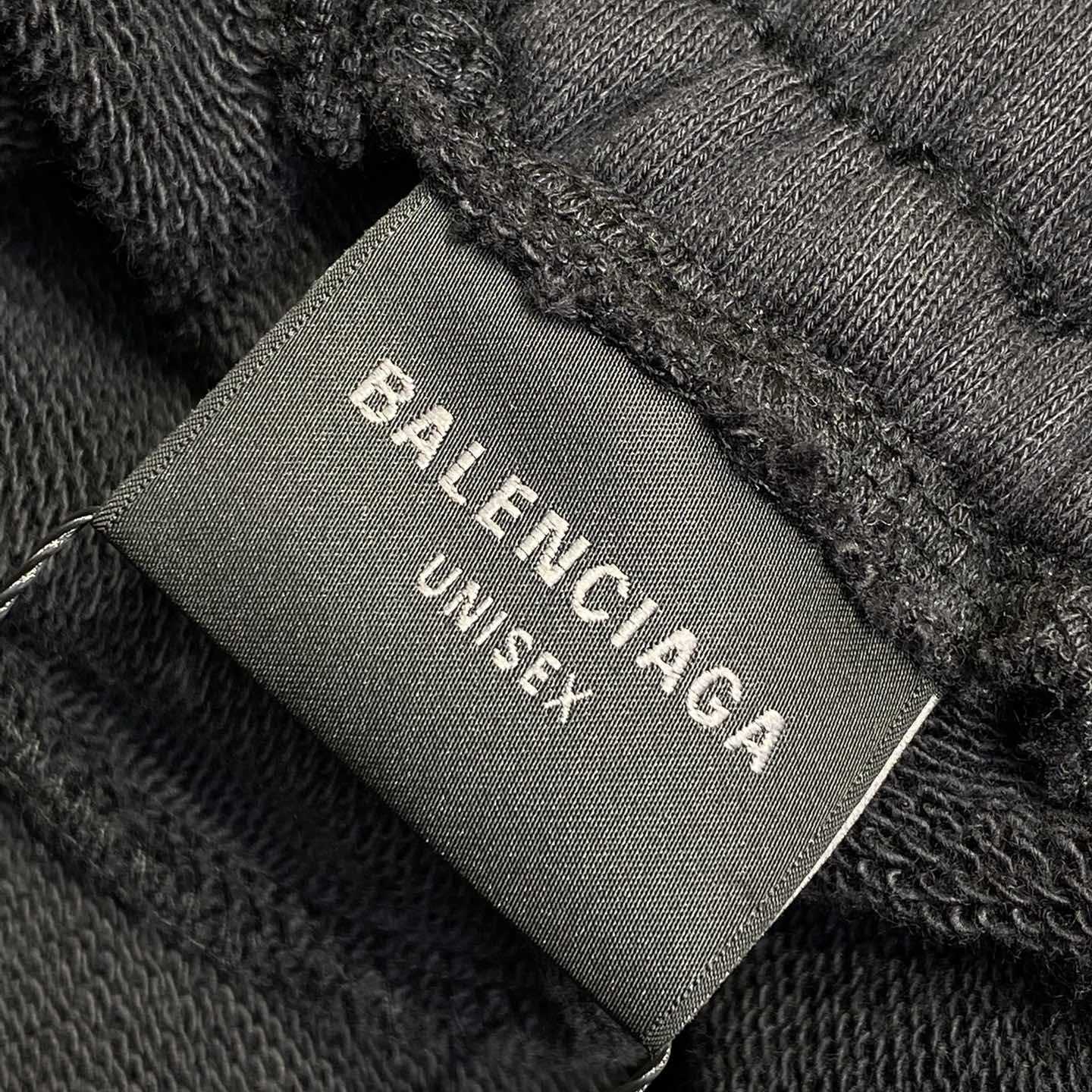 Balenciaga Taped Balenciaga Back Shorts In Faded Black - EUR FASHION