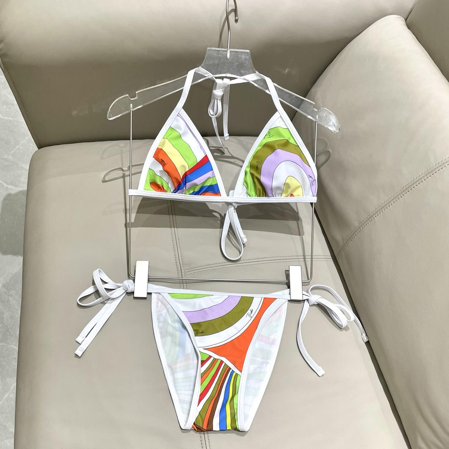 Pucci Iride-Print Bikini Top And Bikini Briefs - EUR FASHION