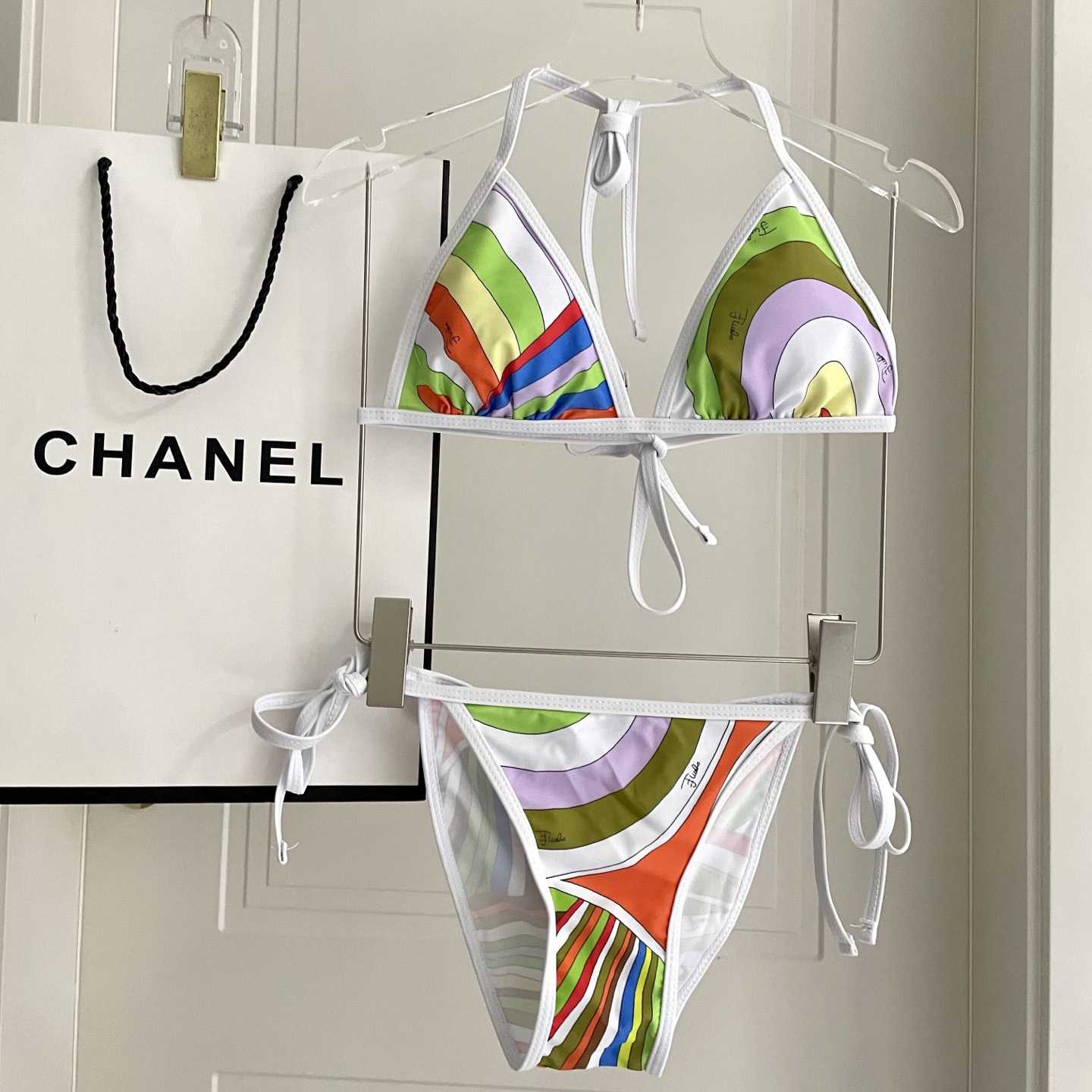 Pucci Iride-Print Bikini Top And Bikini Briefs - EUR FASHION