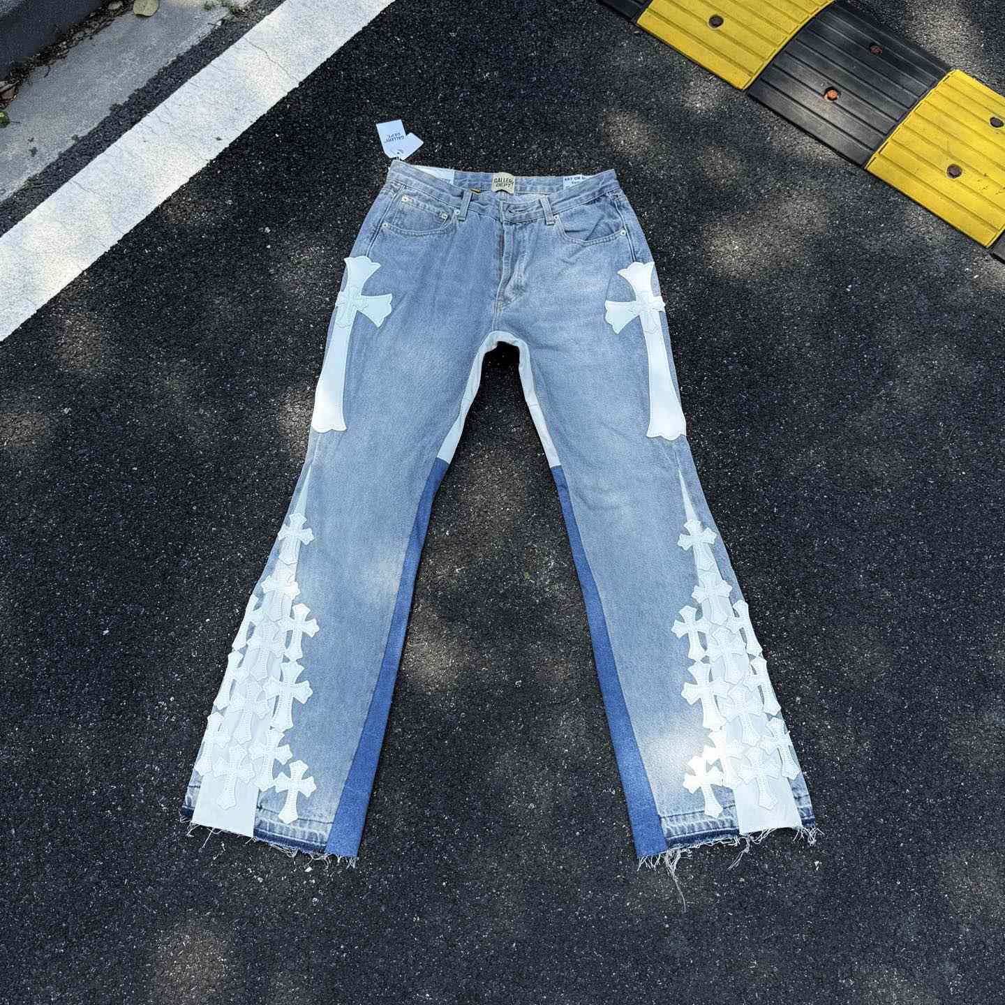 Chrome Hearts x Gallery Dept Cross Patch Flare Denim Jean - EUR FASHION