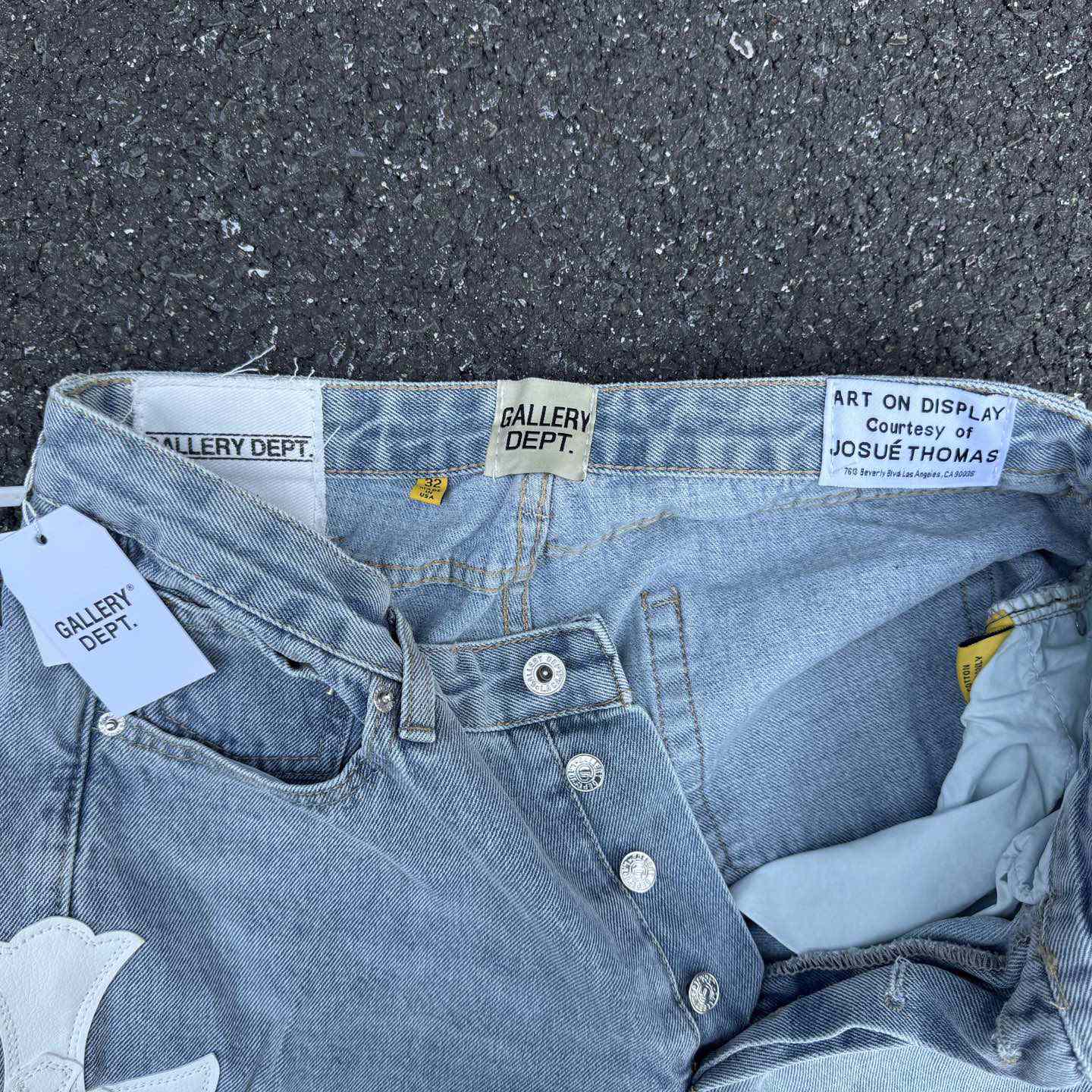 Chrome Hearts x Gallery Dept Cross Patch Flare Denim Jean - EUR FASHION