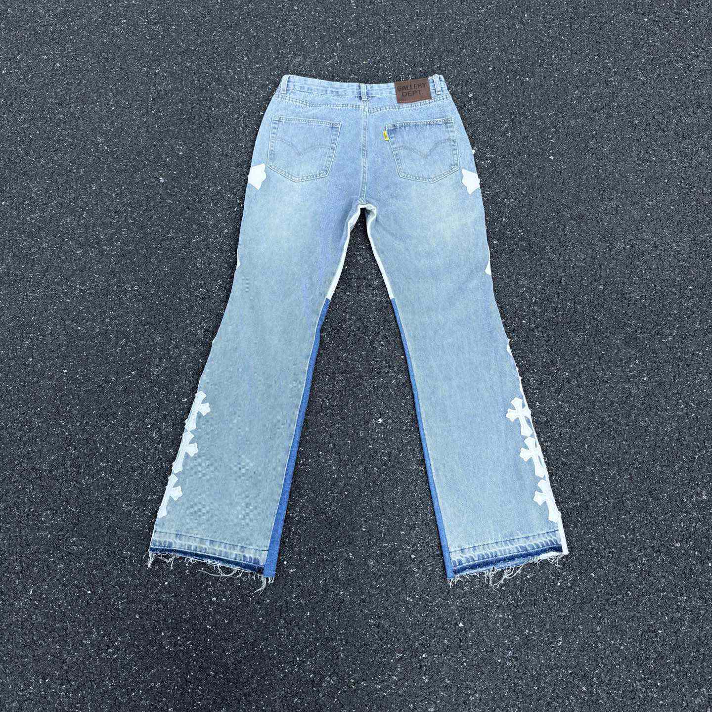 Chrome Hearts x Gallery Dept Cross Patch Flare Denim Jean - EUR FASHION