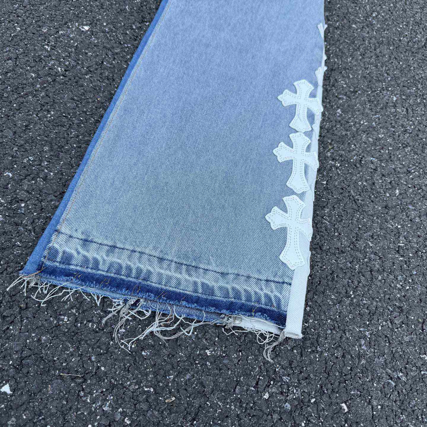 Chrome Hearts x Gallery Dept Cross Patch Flare Denim Jean - EUR FASHION