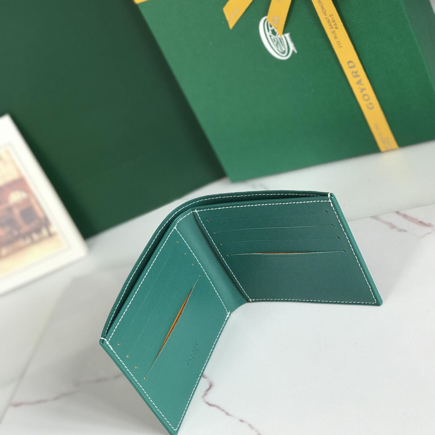Goyard Short 8 Card Slots Billfold Wallet Green - EUR FASHION