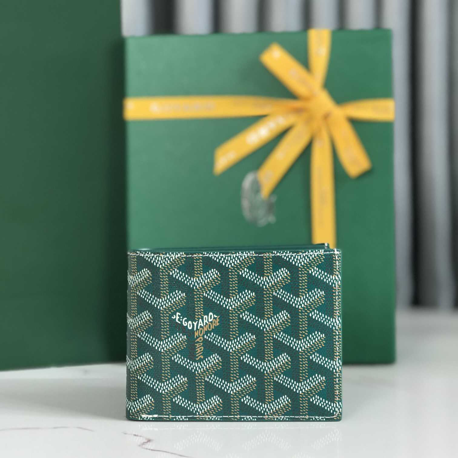 Goyard Short 8 Card Slots Billfold Wallet Green - EUR FASHION
