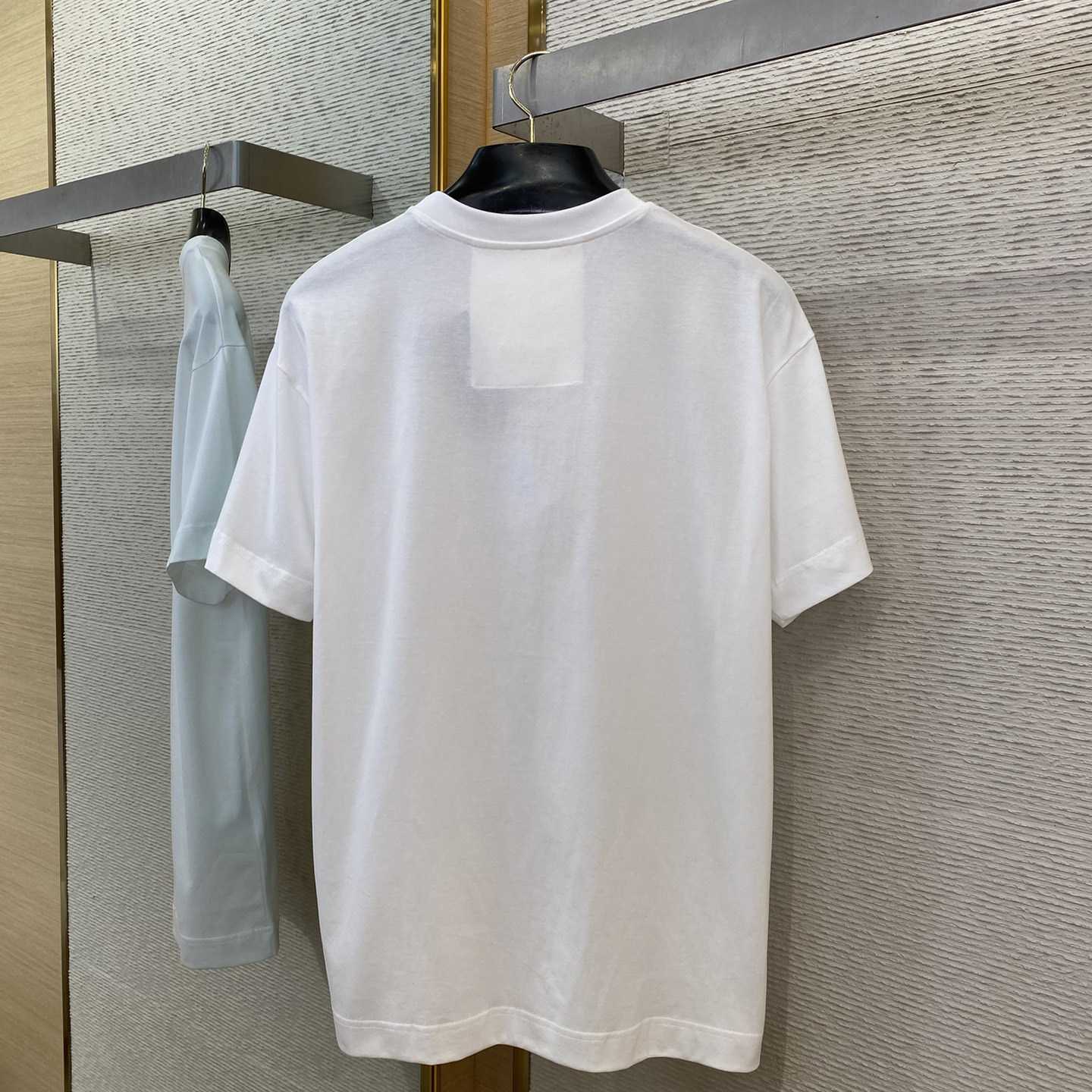 Givenchy T-shirt In Cotton With HG Embroidery - EUR FASHION