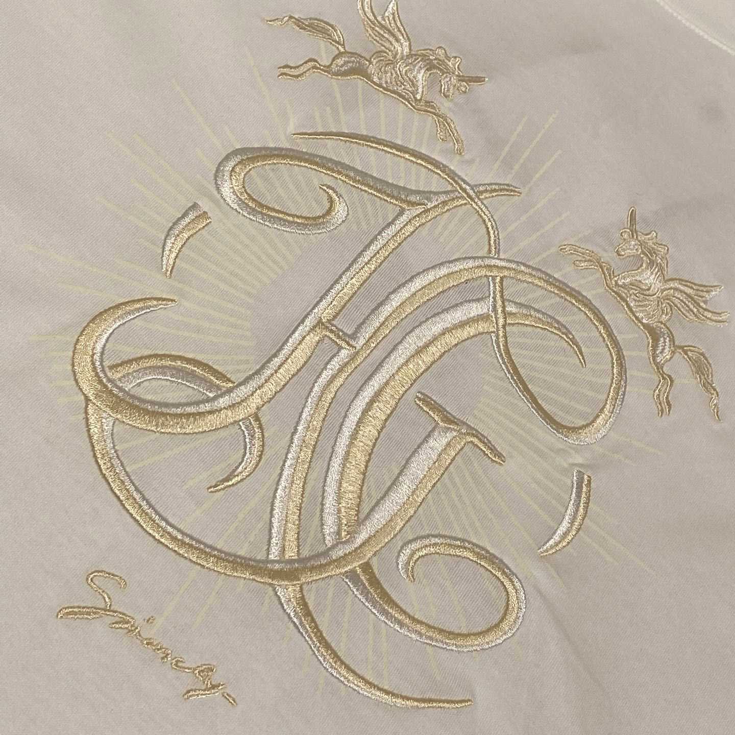 Givenchy T-shirt In Cotton With HG Embroidery - EUR FASHION