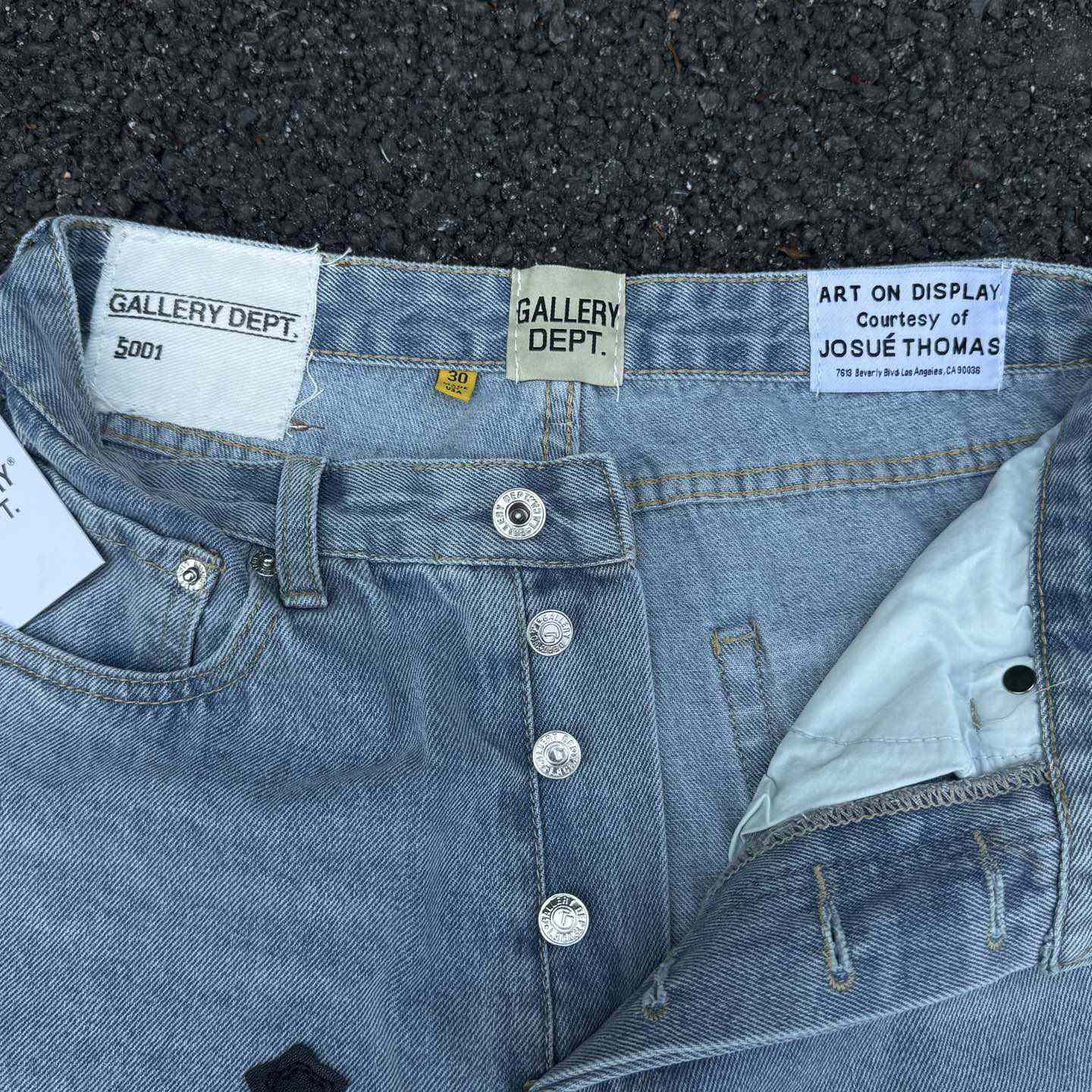Chrome Hearts x Gallery Dept Cross Patch Flare Denim Jean - EUR FASHION