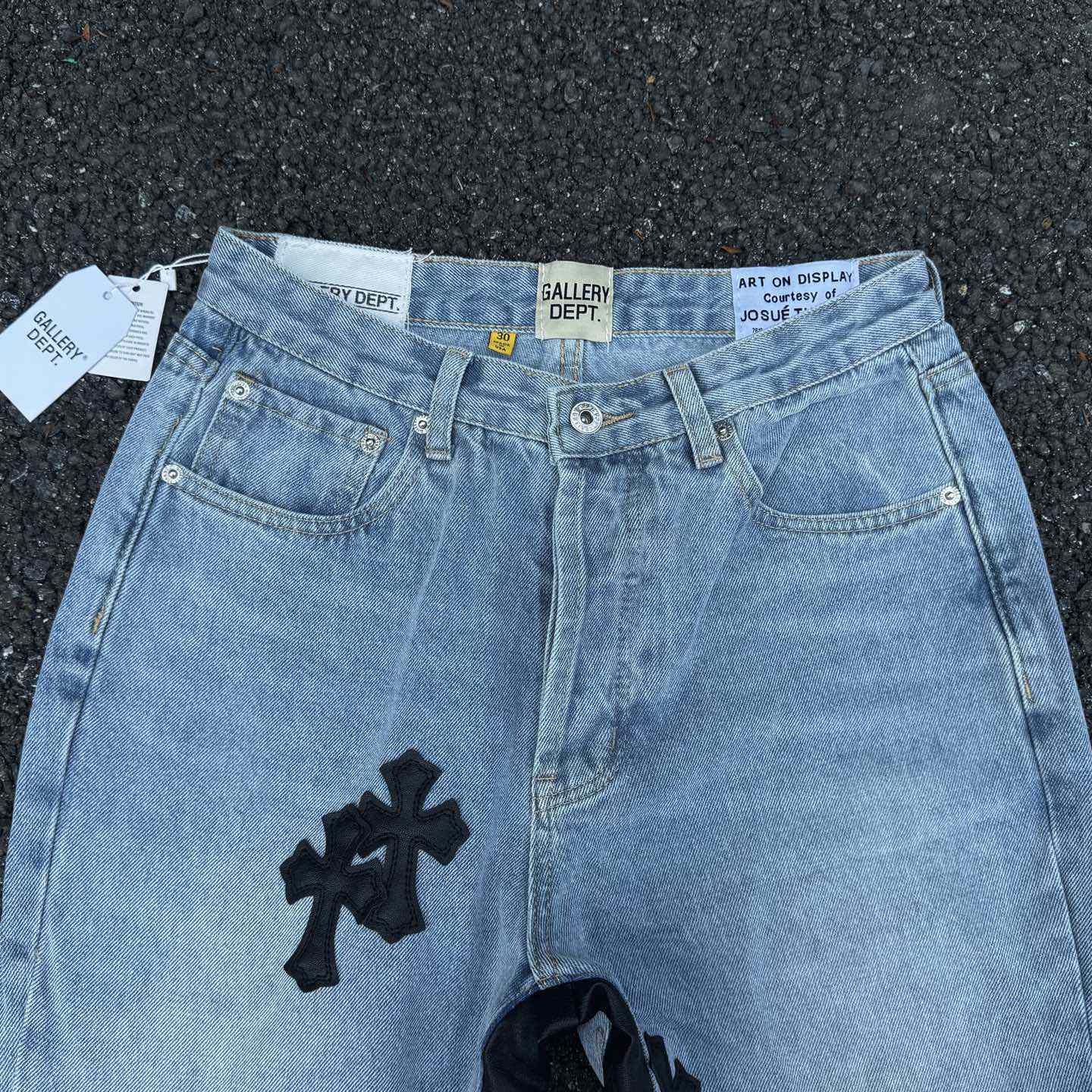 Chrome Hearts x Gallery Dept Cross Patch Flare Denim Jean - EUR FASHION