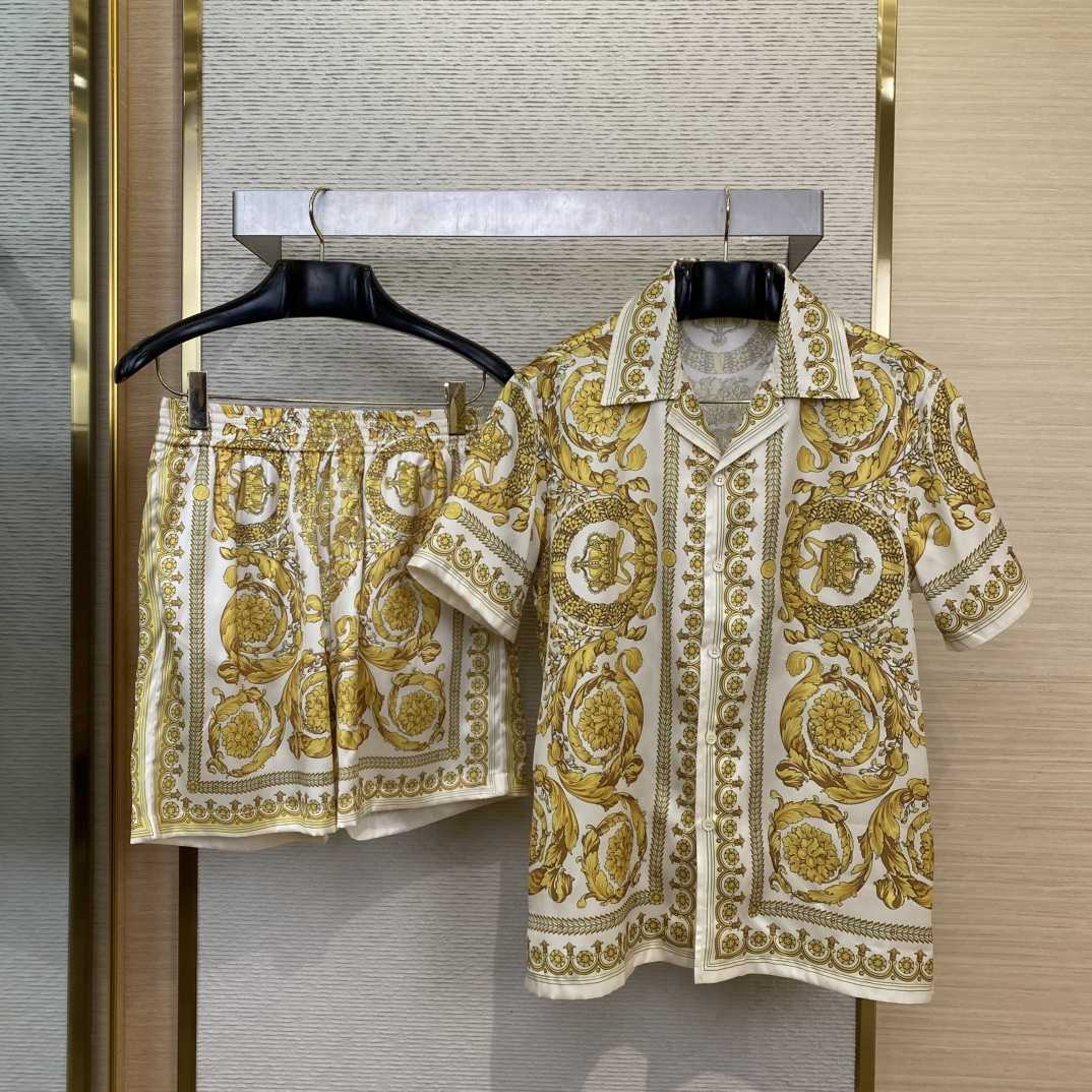 Versace Barocco Silk Shirt & Shorts  - EUR FASHION