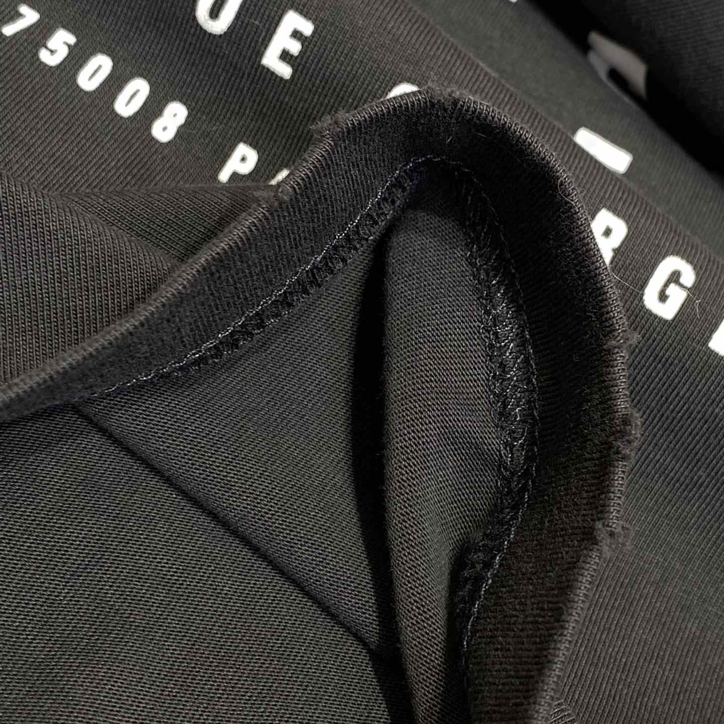 Balenciaga Eye Chart Distressed Oversize Cotton T-shirt - EUR FASHION