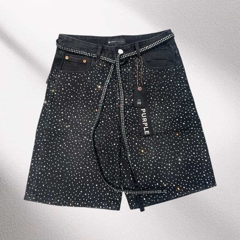 Purple-Brand Denim Shorts    6024 - EUR FASHION