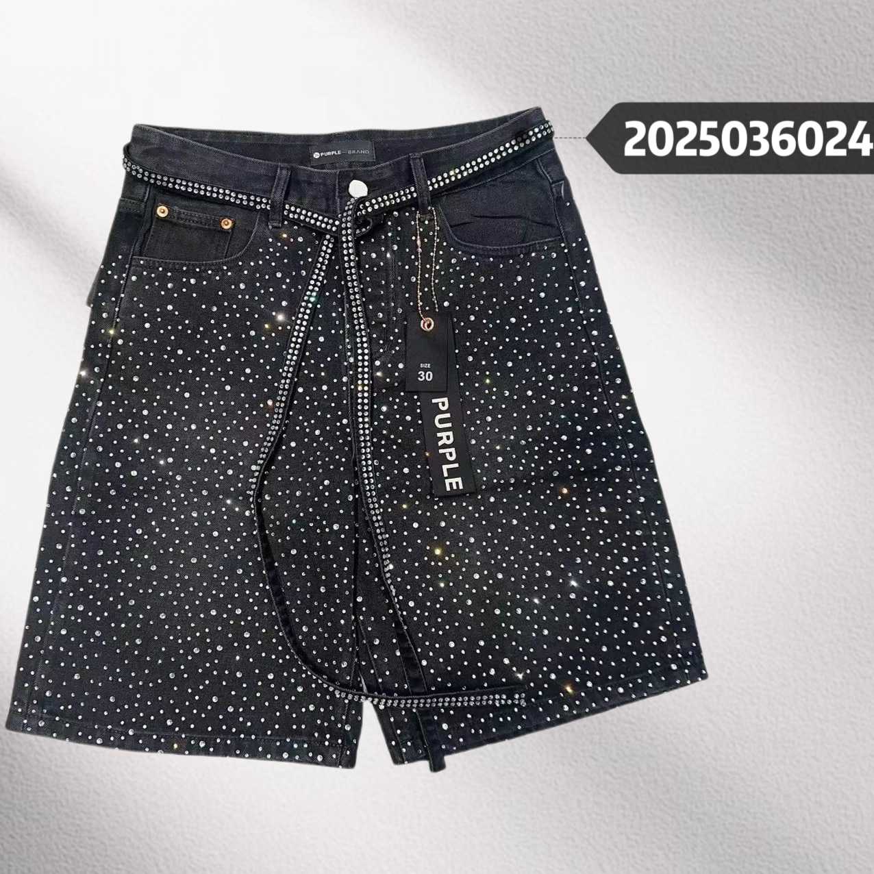Purple-Brand Denim Shorts    6024 - EUR FASHION