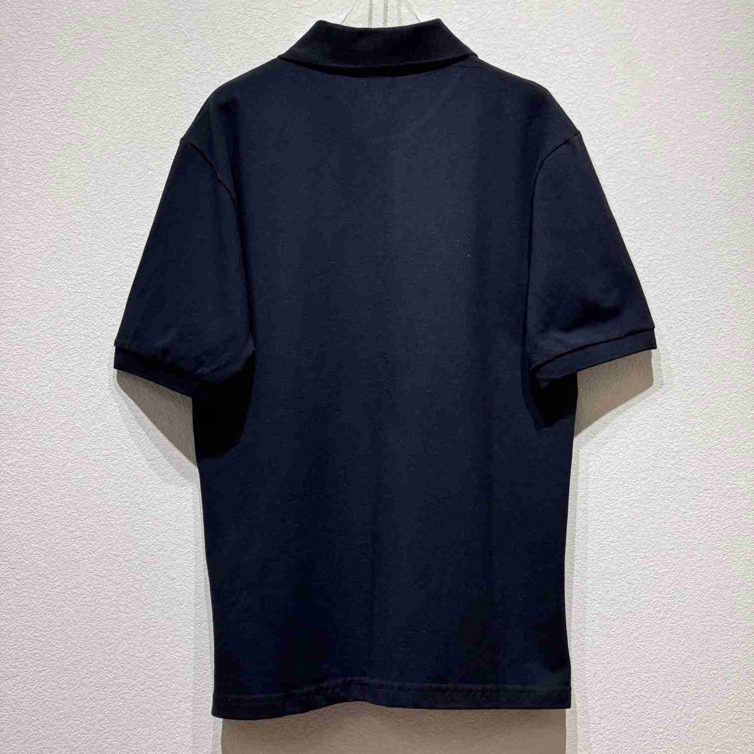 Saint Laurent Cassandre Polo Shirt In Striped Pique - EUR FASHION