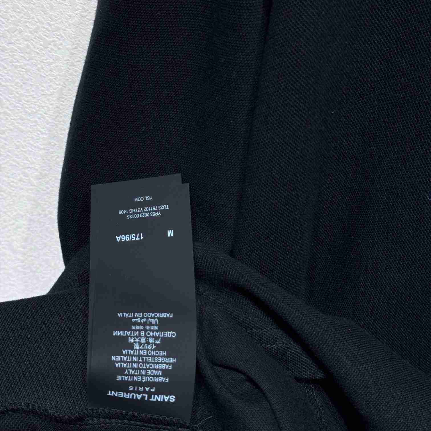 Saint Laurent Cassandre Polo Shirt In Striped Pique - EUR FASHION