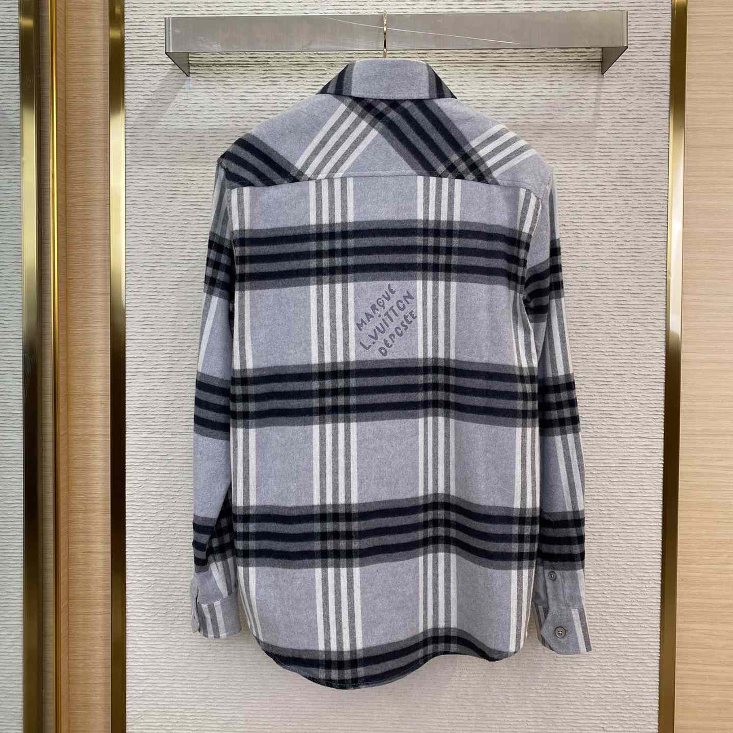 Louis Vuitton Long-Sleeved Cotton Flannel Shirt  1AFXST - EUR FASHION