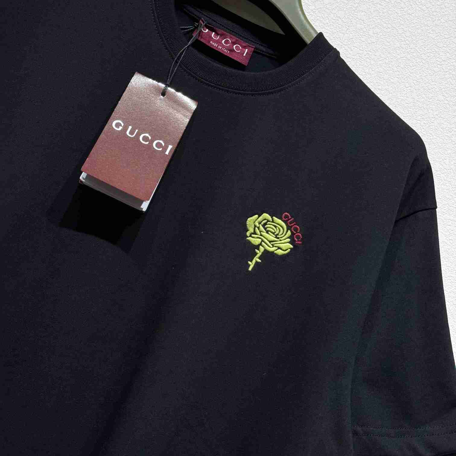 Gucci Cotton Jersey T-shirt With Embroidery  - EUR FASHION