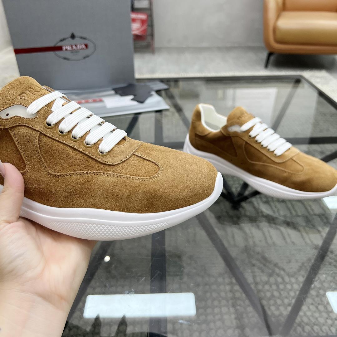 Prada America's Cup Suede Sneakers - EUR FASHION