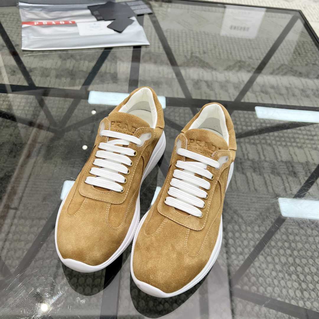 Prada America's Cup Suede Sneakers - EUR FASHION