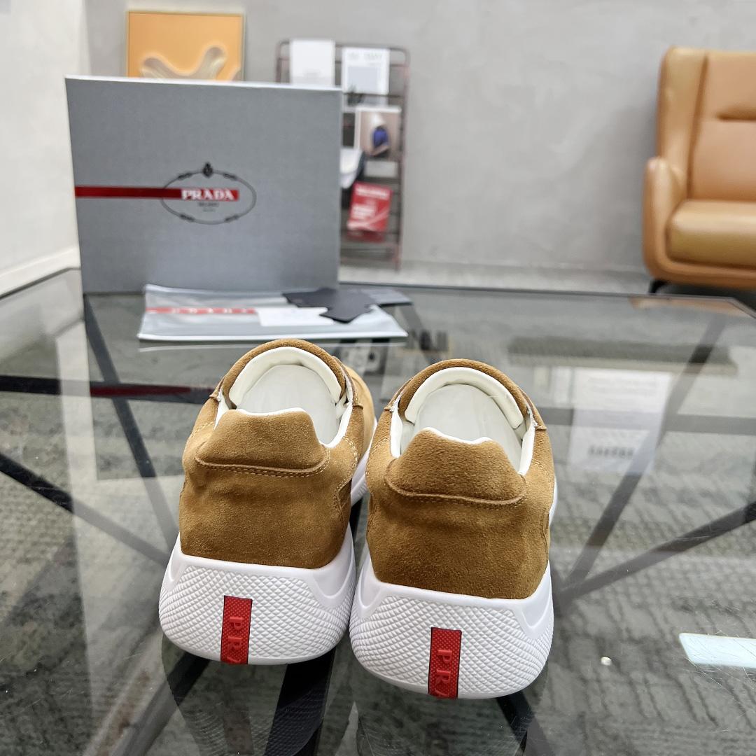 Prada America's Cup Suede Sneakers - EUR FASHION