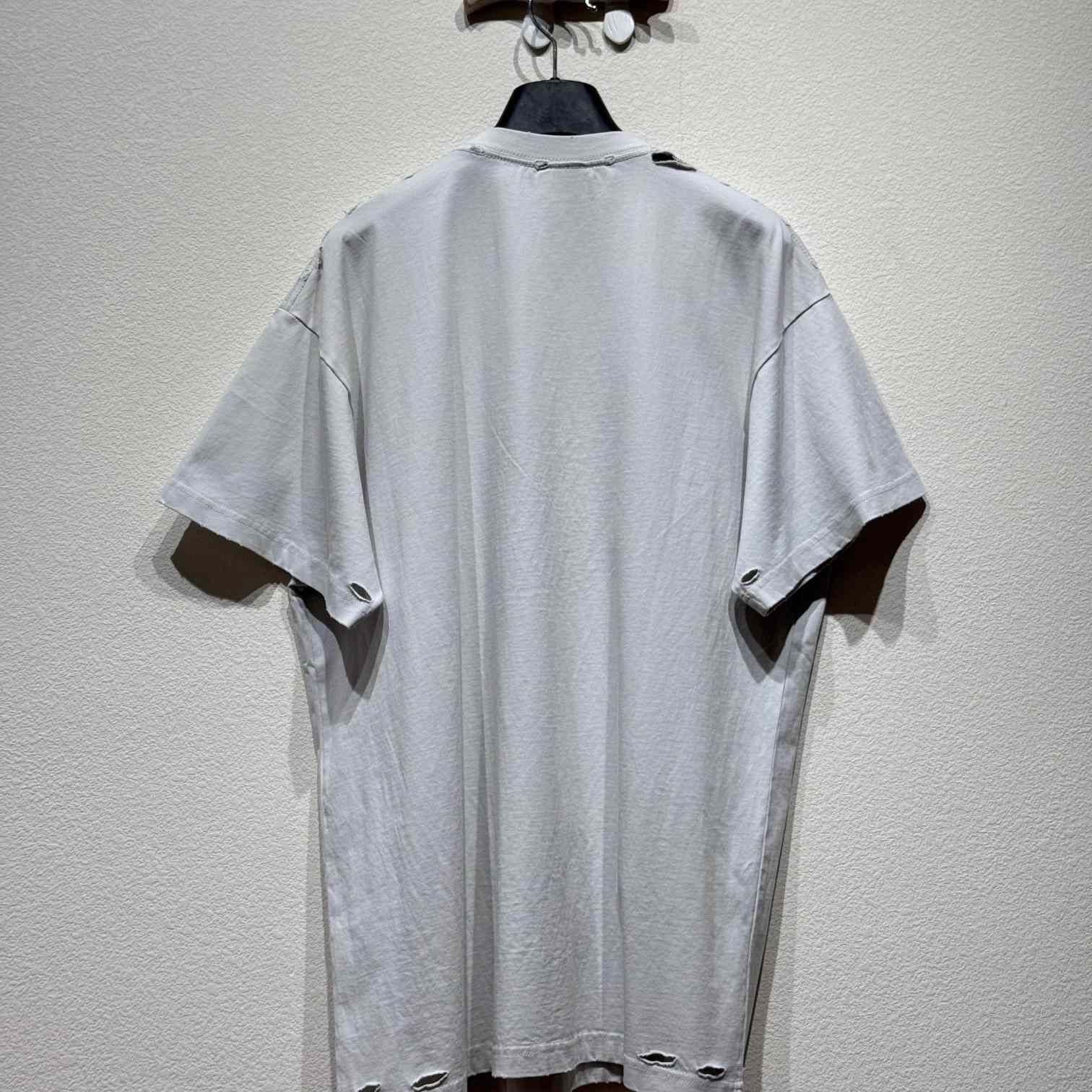 Balenciaga Optical T-Shirt Oversized In White - EUR FASHION