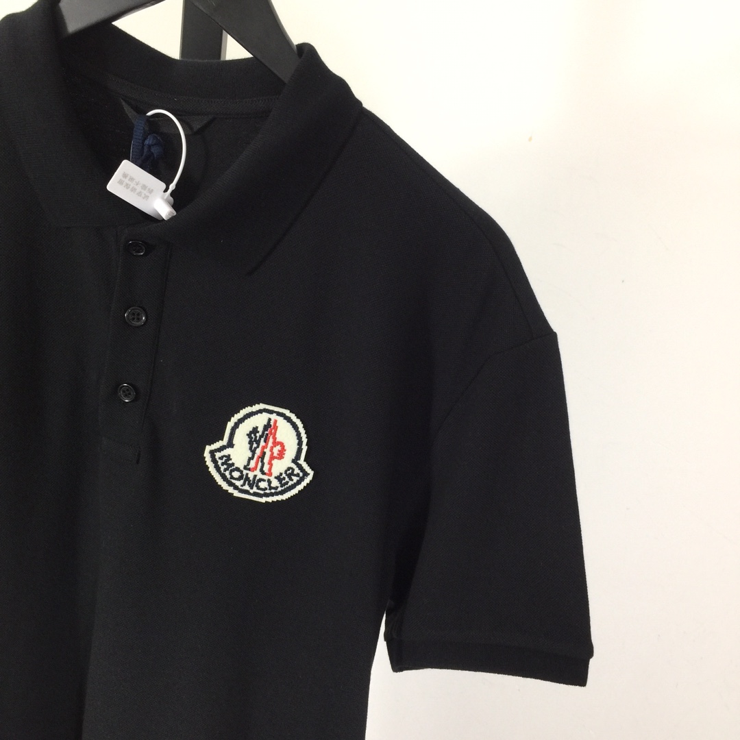 Moncler Logo Cotton Polo Shirt - EUR FASHION