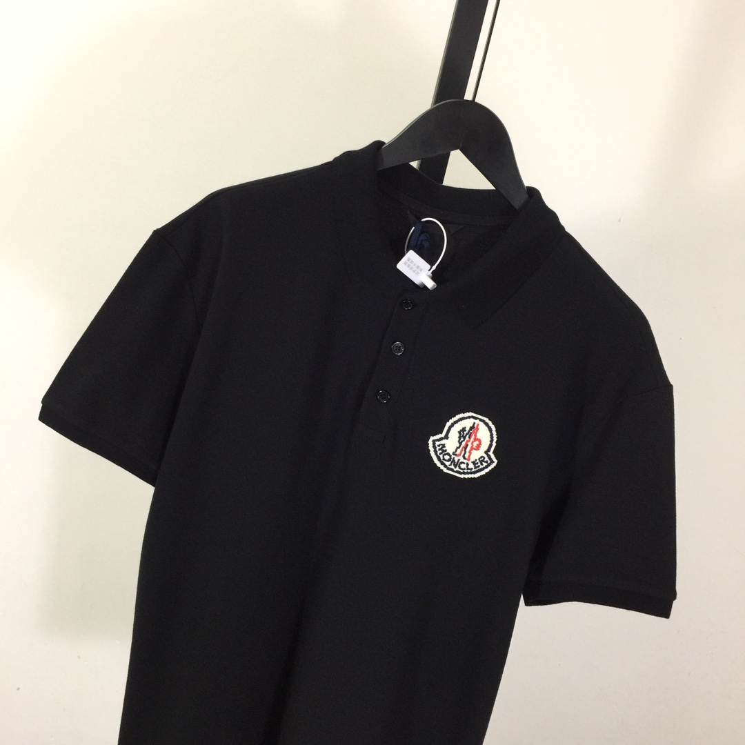 Moncler Logo Cotton Polo Shirt - EUR FASHION