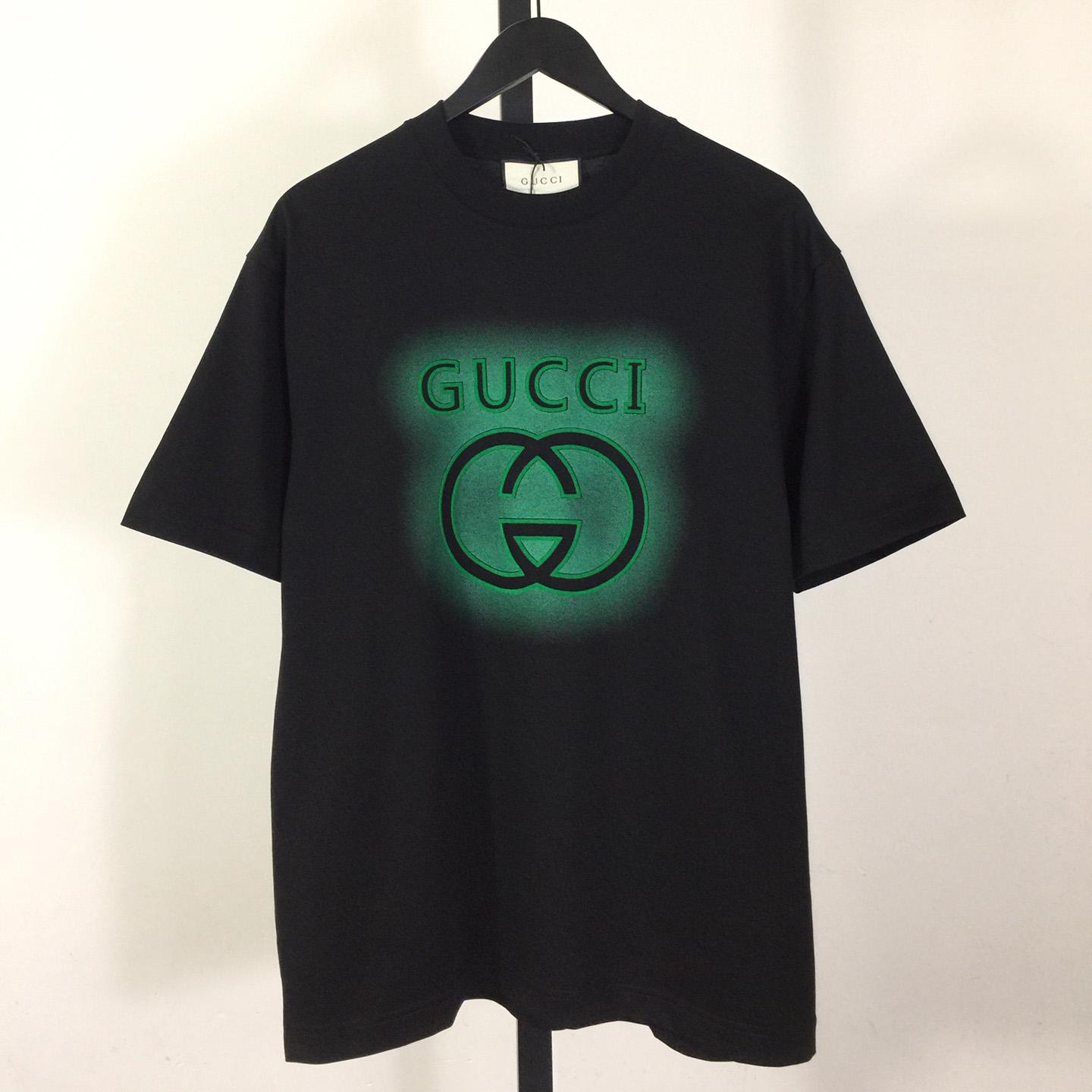 Gucci Printed Cotton Jersey T-shirt - EUR FASHION
