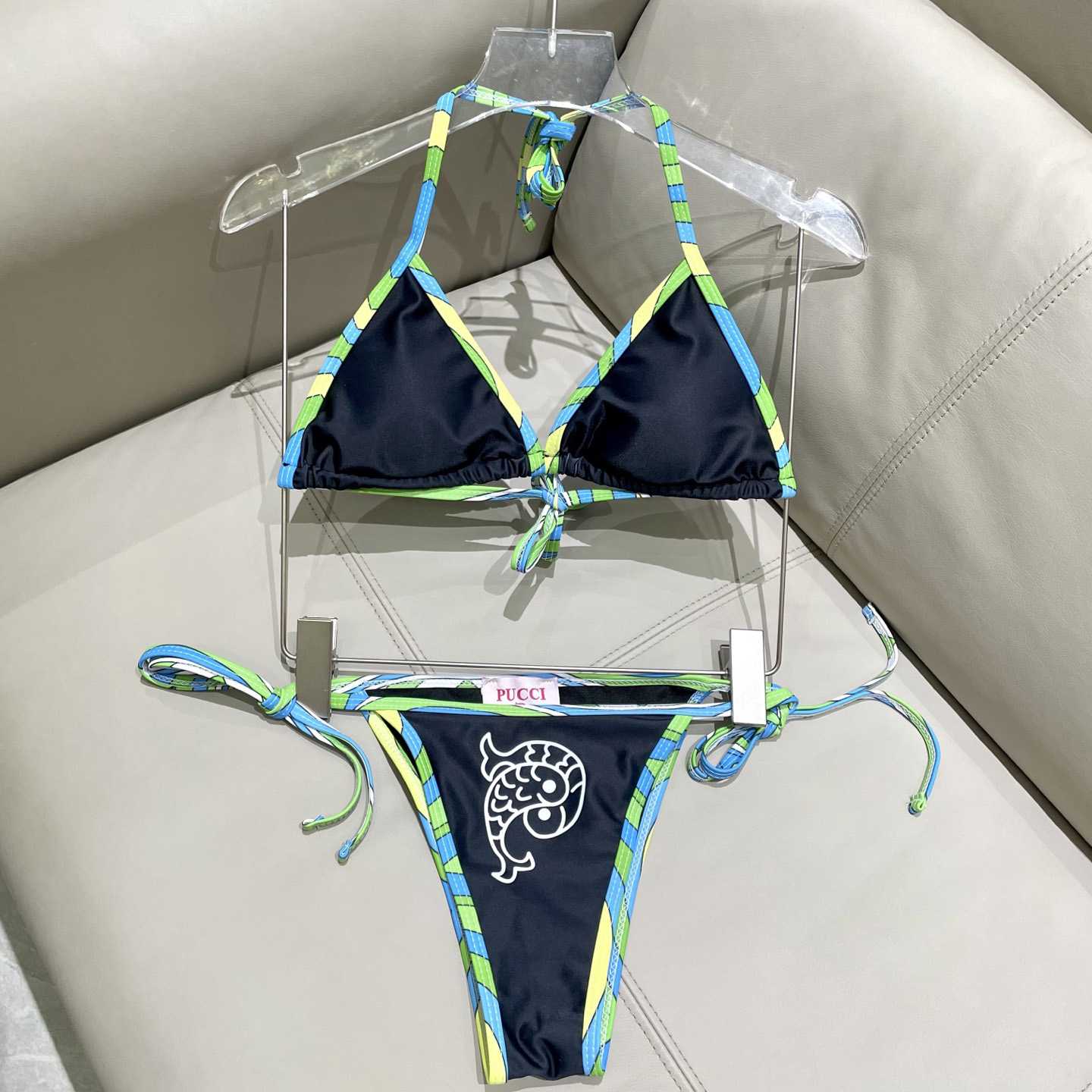 Pucci Iride-Print Bikini Top And Bikini Briefs - EUR FASHION
