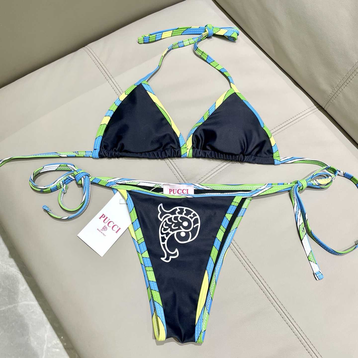 Pucci Iride-Print Bikini Top And Bikini Briefs - EUR FASHION