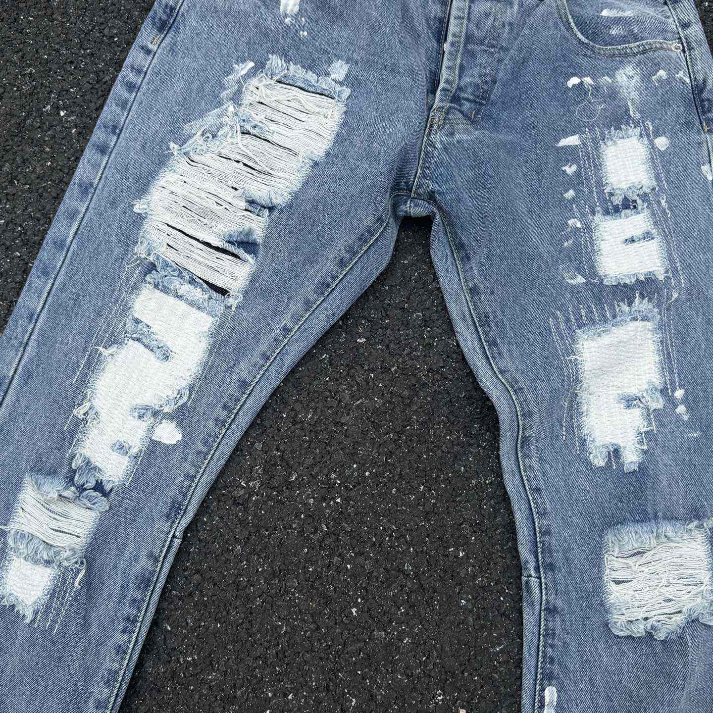 Gallery Dept. Ripped Denim Flared Pants - EUR FASHION