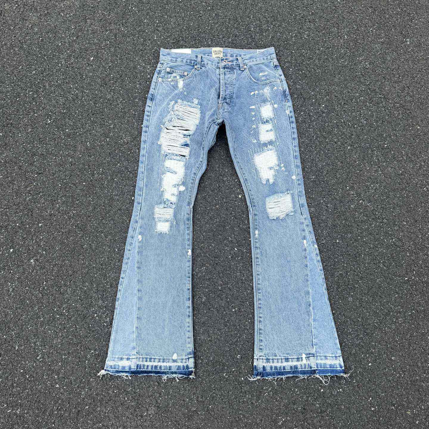 Gallery Dept. Ripped Denim Flared Pants - EUR FASHION