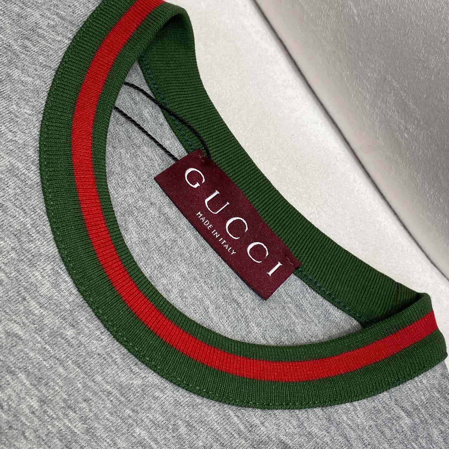 Gucci Jersey T-shirt With Web - EUR FASHION