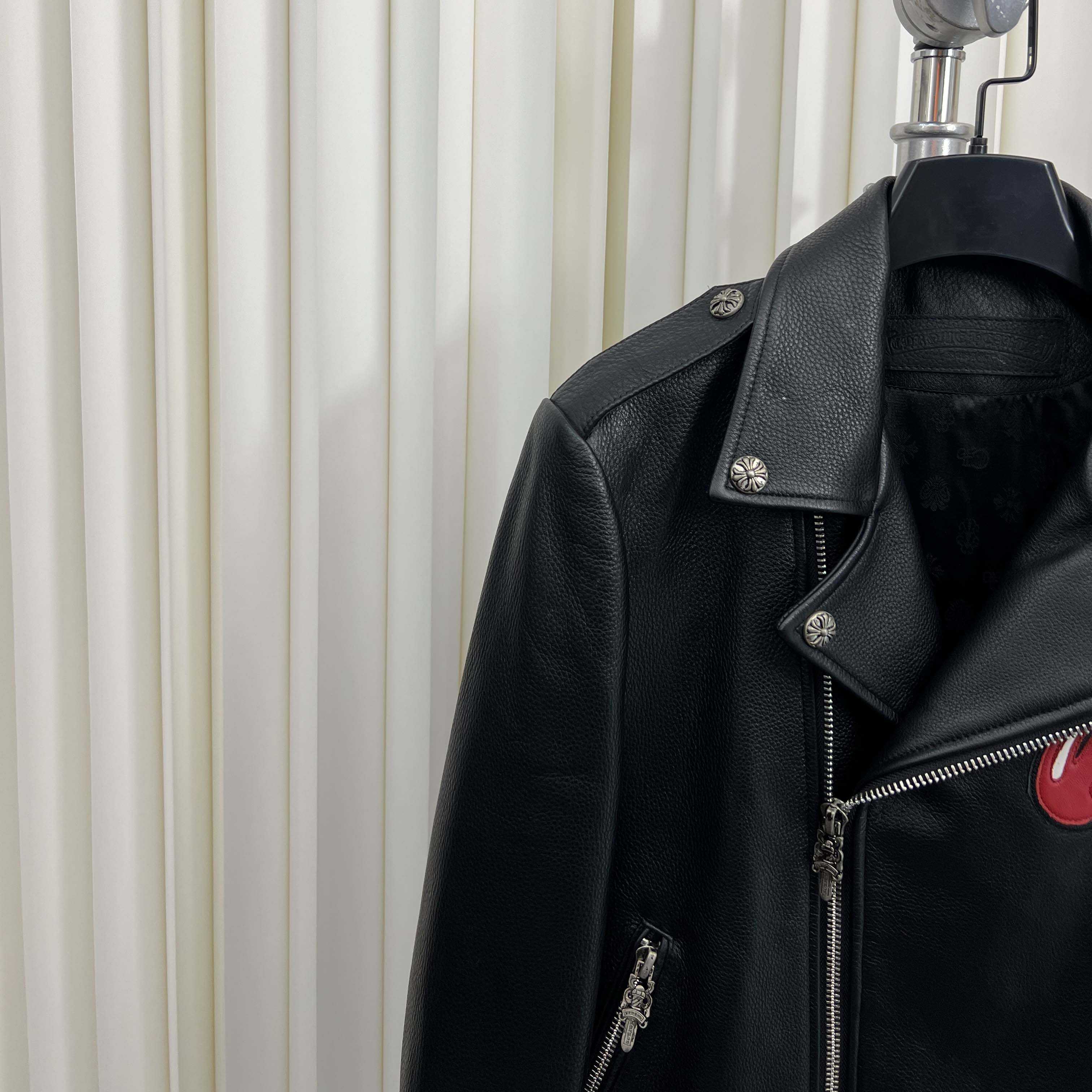 Chrome Hearts Leather Jacket - EUR FASHION
