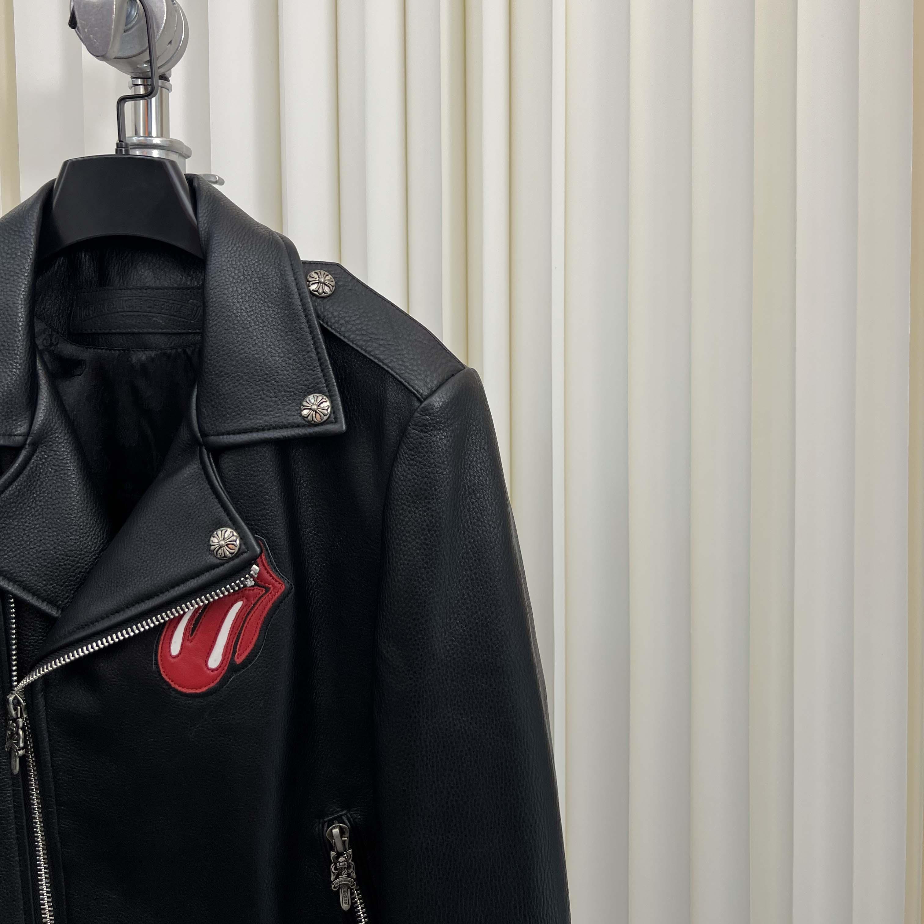 Chrome Hearts Leather Jacket - EUR FASHION