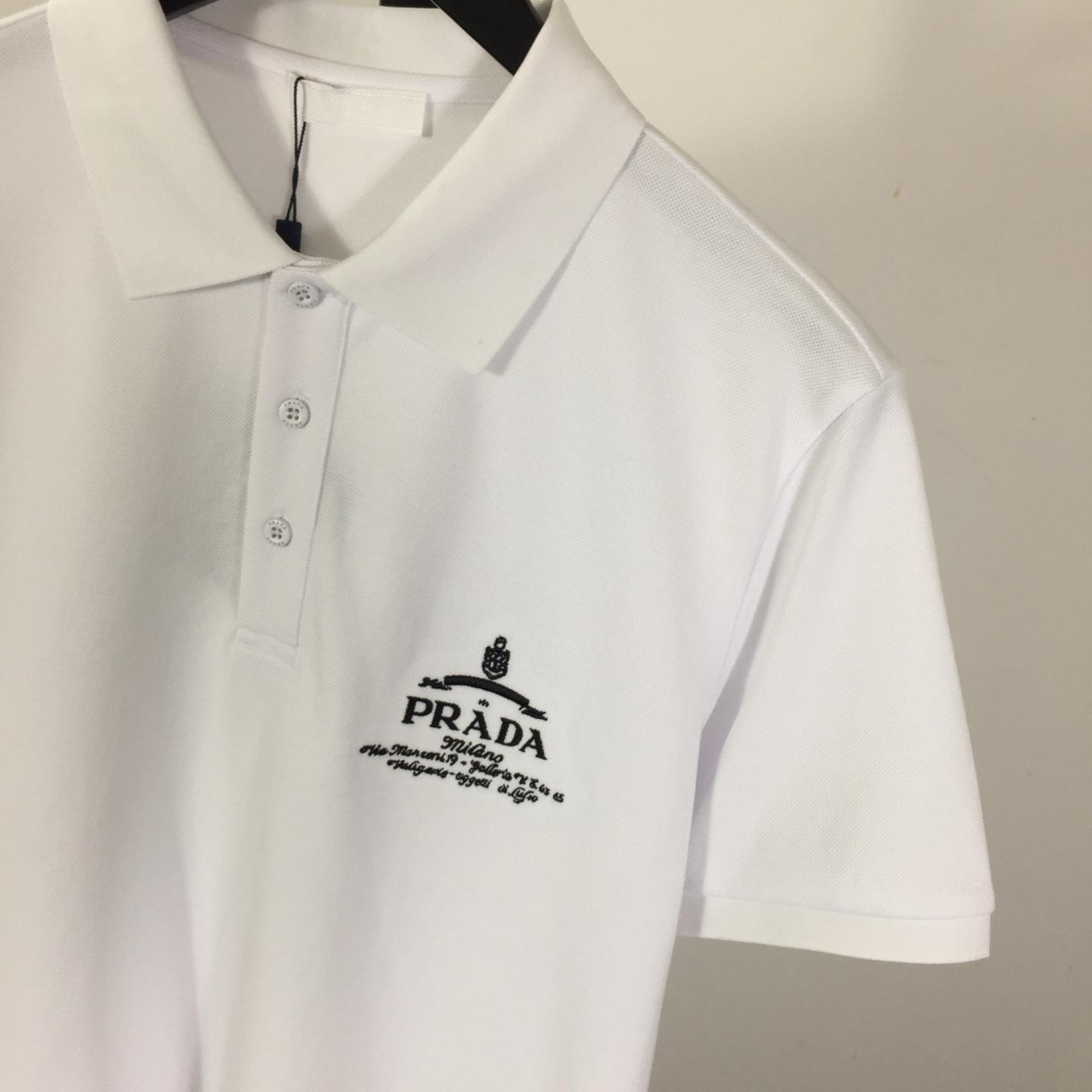 Prada Short-sleeved Piqué Polo Shirt - EUR FASHION