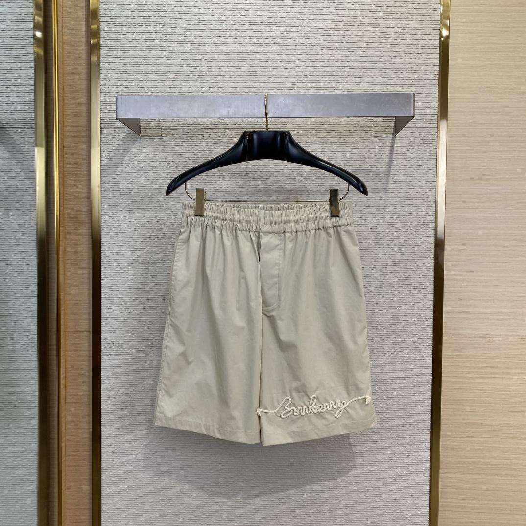 Burberry Knot Logo Cotton Shorts - EUR FASHION